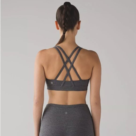 lululemon athletica Other - Lululemon Energy Bra Heathered Gray Slate